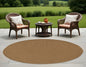 LAKEVIEW 8' TAN ROUND OUTDOOR RUG