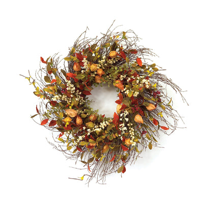 Fall, Harvest, Wreath, Twig
