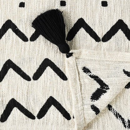 woven cotton chevron throw blanket, cotton chevron throw blanket, chevron throw blanket, woven cotton chevron throw, white woven cotton chevron throw