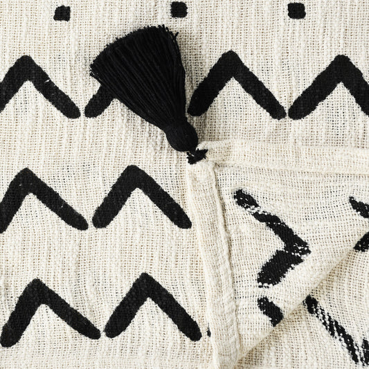woven cotton chevron throw blanket, cotton chevron throw blanket, chevron throw blanket, woven cotton chevron throw, white woven cotton chevron throw