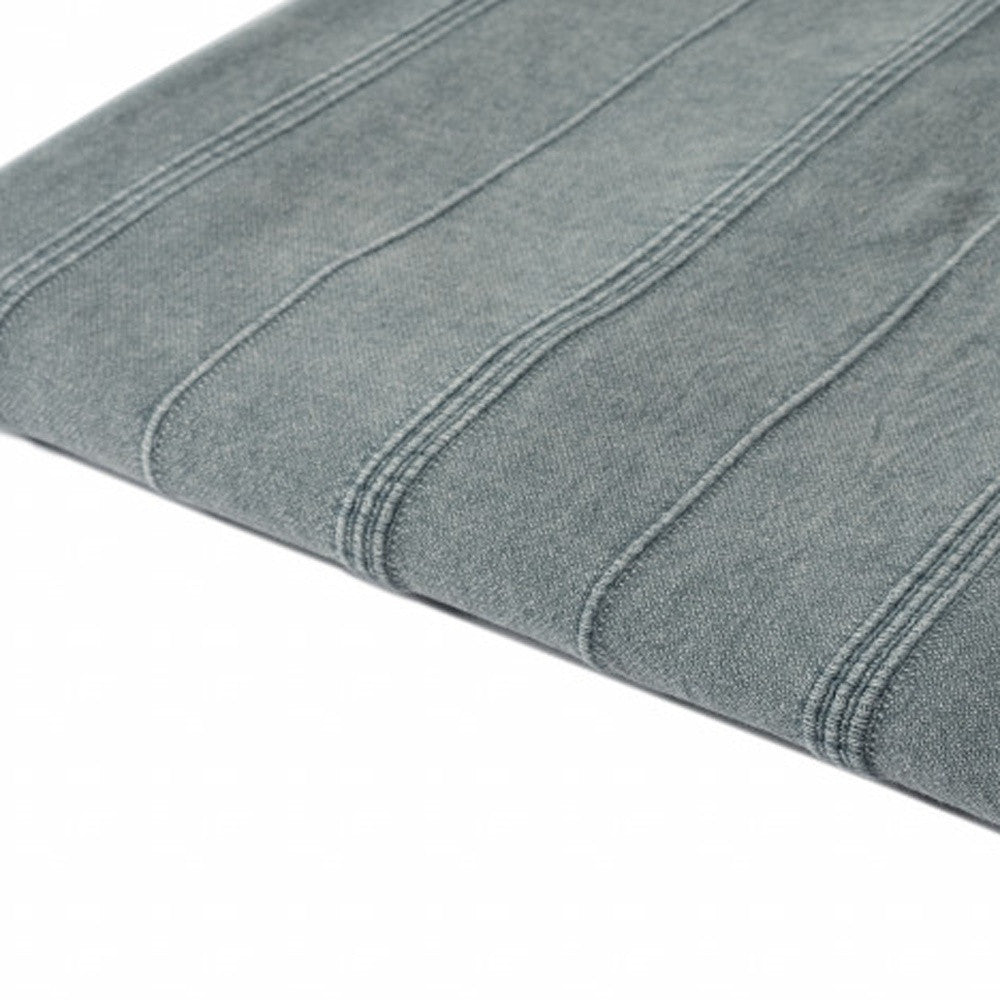 LAKEVIEW MOONLIGHT BLUE ORGANIC COTTON THROW BLANKET