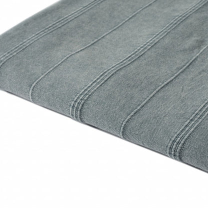 LAKEVIEW MOONLIGHT BLUE ORGANIC COTTON THROW BLANKET