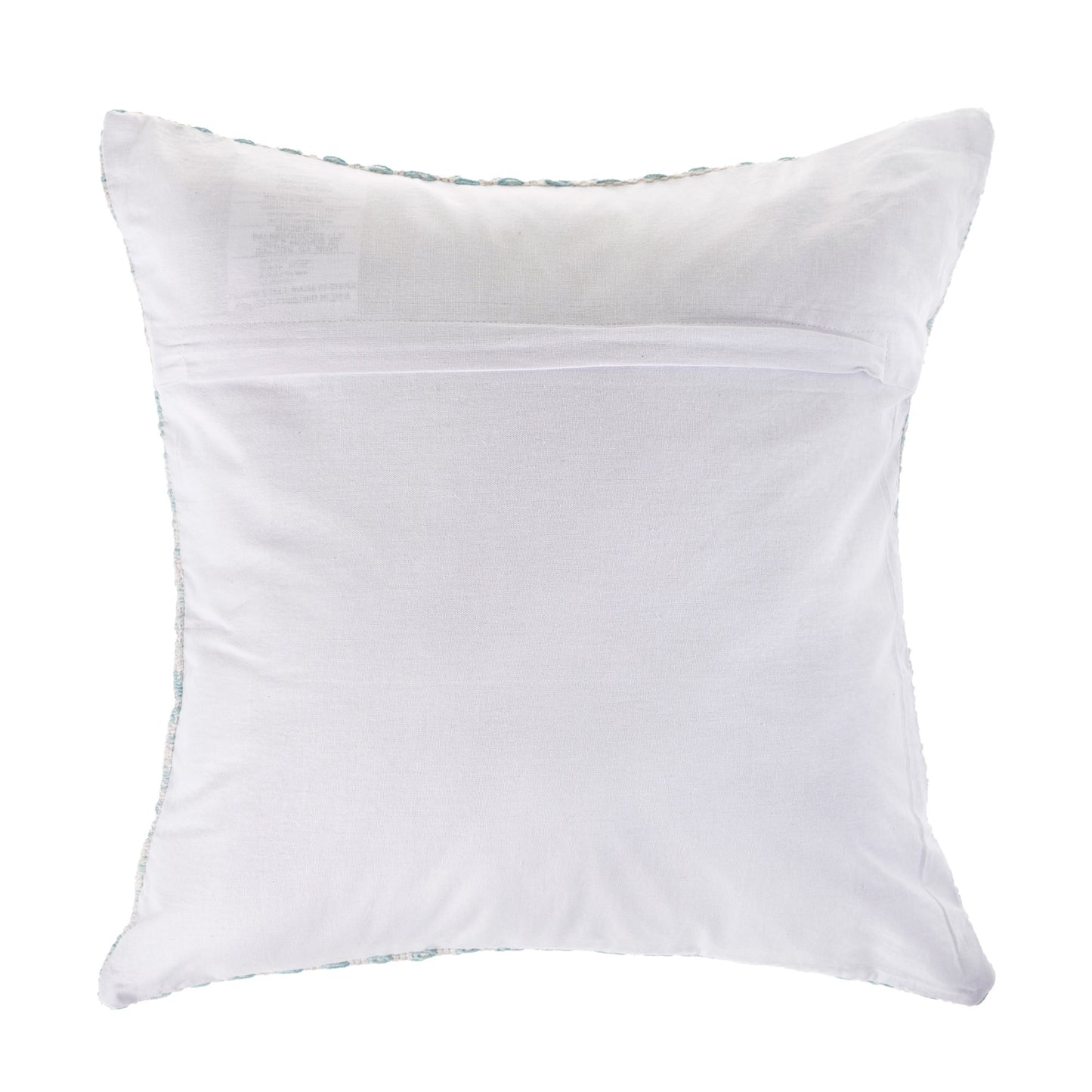 MALIBU 18" LIGHT BLUE AND WHITE CHEVRON COTTON THROW PILLOW - Varnish & Vibe