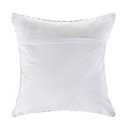 MALIBU 18" LIGHT BLUE AND WHITE CHEVRON COTTON THROW PILLOW - Varnish & Vibe
