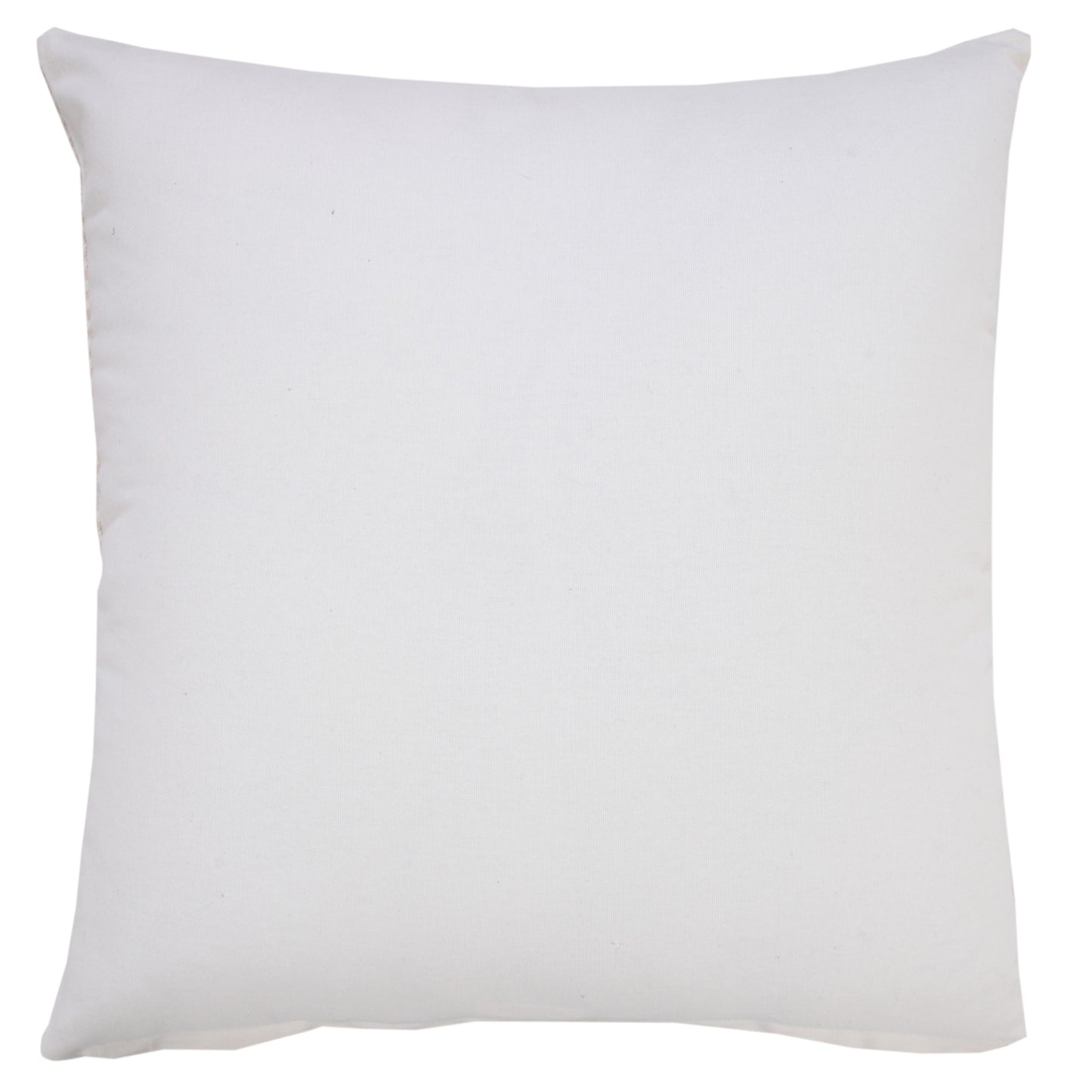 MALIBU 20" X 20" BEIGE AND WHITE 100% COTTON STRIPED ZIPPERED PILLOW - Varnish & Vibe