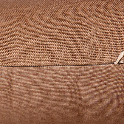MALIBU 20" BROWN LINEN THROW PILLOW - Varnish & Vibe