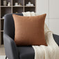 MALIBU 20" BROWN LINEN THROW PILLOW - Varnish & Vibe