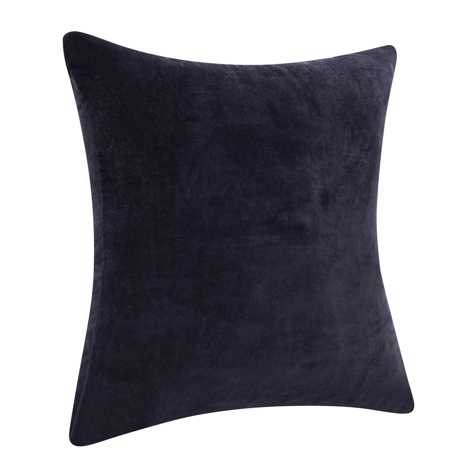 Black pillow on a white background