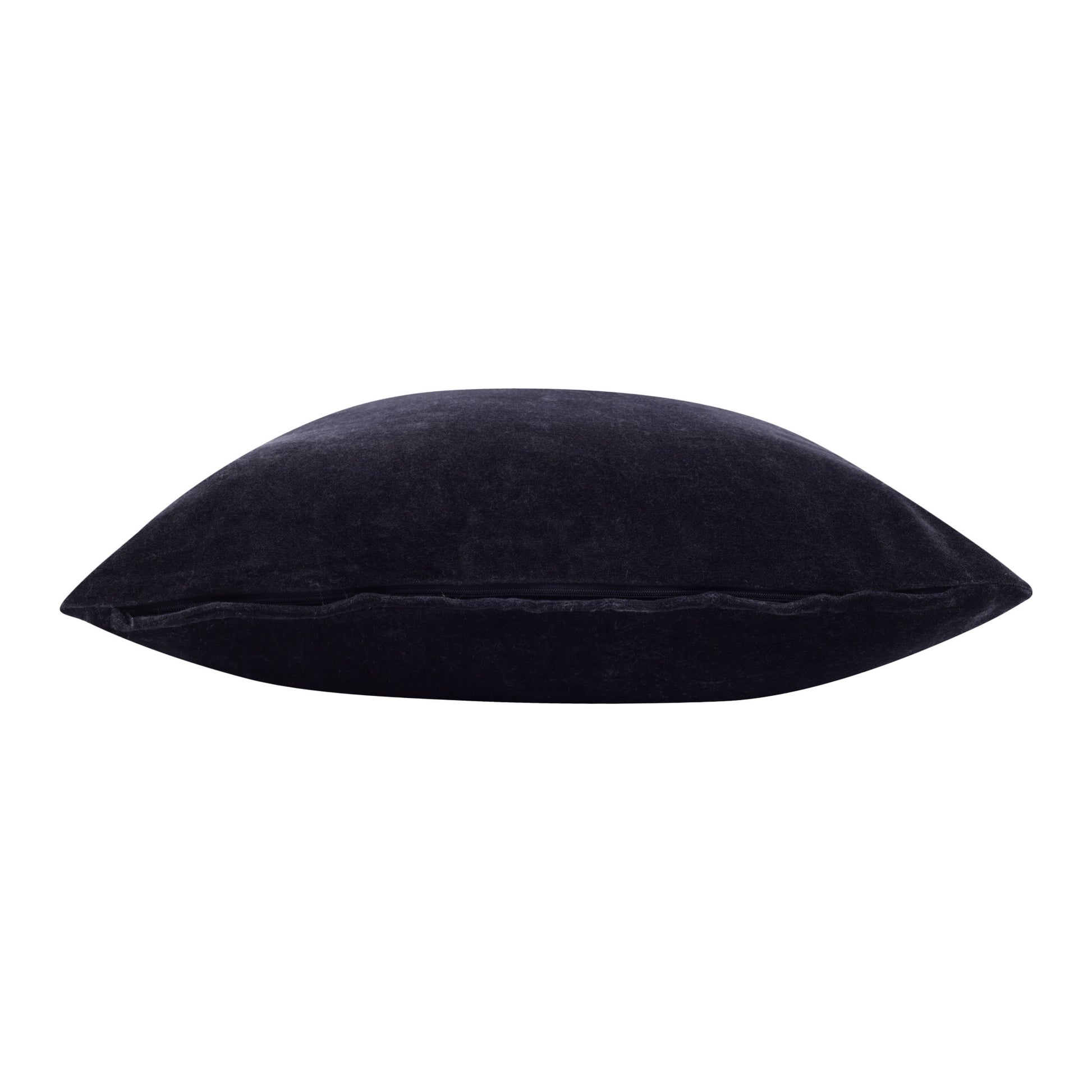 Black pillow on a white background