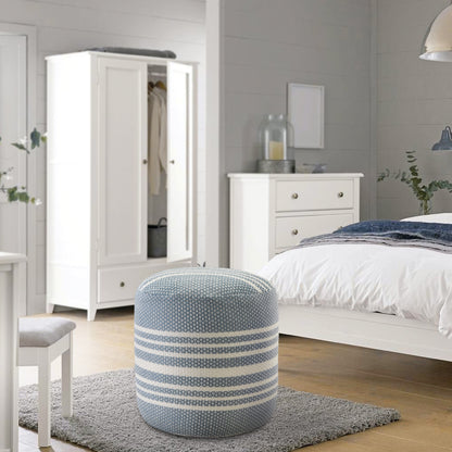 striped indoor outdoor pouf ottoman, indoor outdoor pouf ottoman, outdoor pouf ottoman, 20" X polyester round striped indoor, polyester round striped indoor outdoor