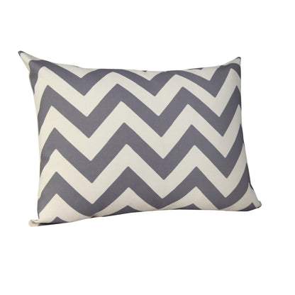 LAKEVIEW 14" x 20" GRAY CHEVRON OUTDOOR THROW PILLOW