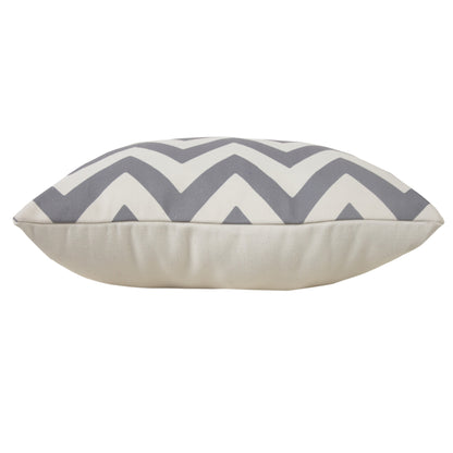 LAKEVIEW 14" x 20" GRAY CHEVRON OUTDOOR THROW PILLOW