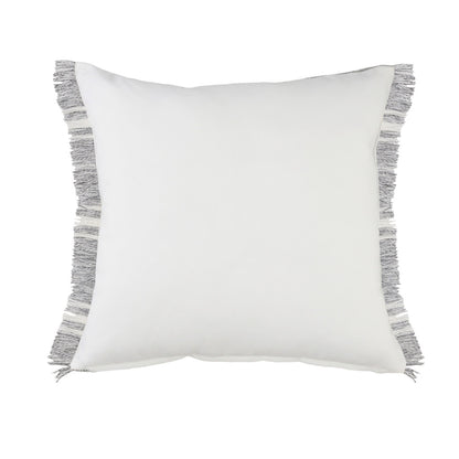 LAKEVIEW 24" GRAY GEOMETRIC OUTDOOR THROW PILLOW