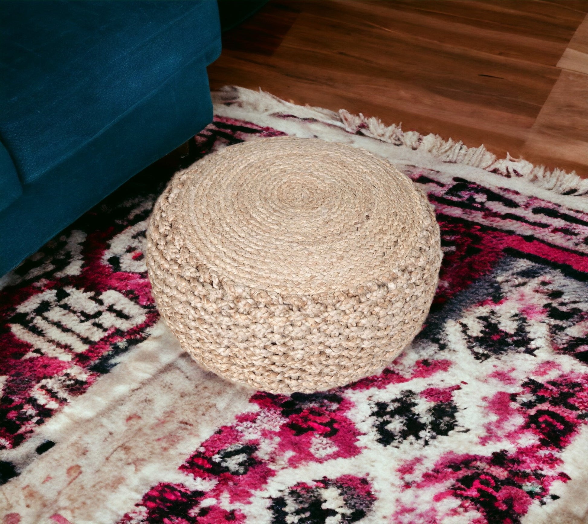 REDONDO JUTE OTTOMAN - Varnish & Vibe