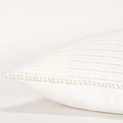 MANHATTAN WHITE COTTON PILLOW - Varnish & Vibe