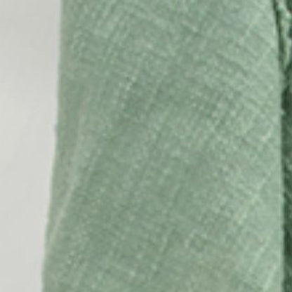 GREEN WOVEN 100% WOVEN TEXTURED COTTON THROW BLANKET - Varnish & Vibe