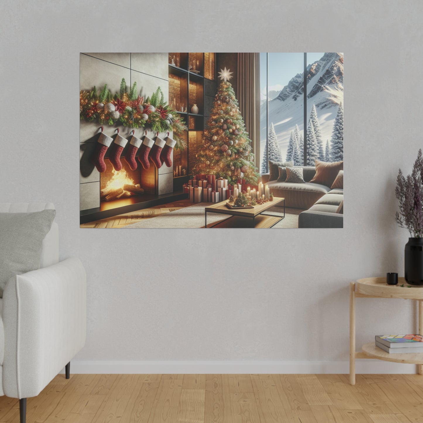 Christmas Matte Canvas, Stretched, 0.75"