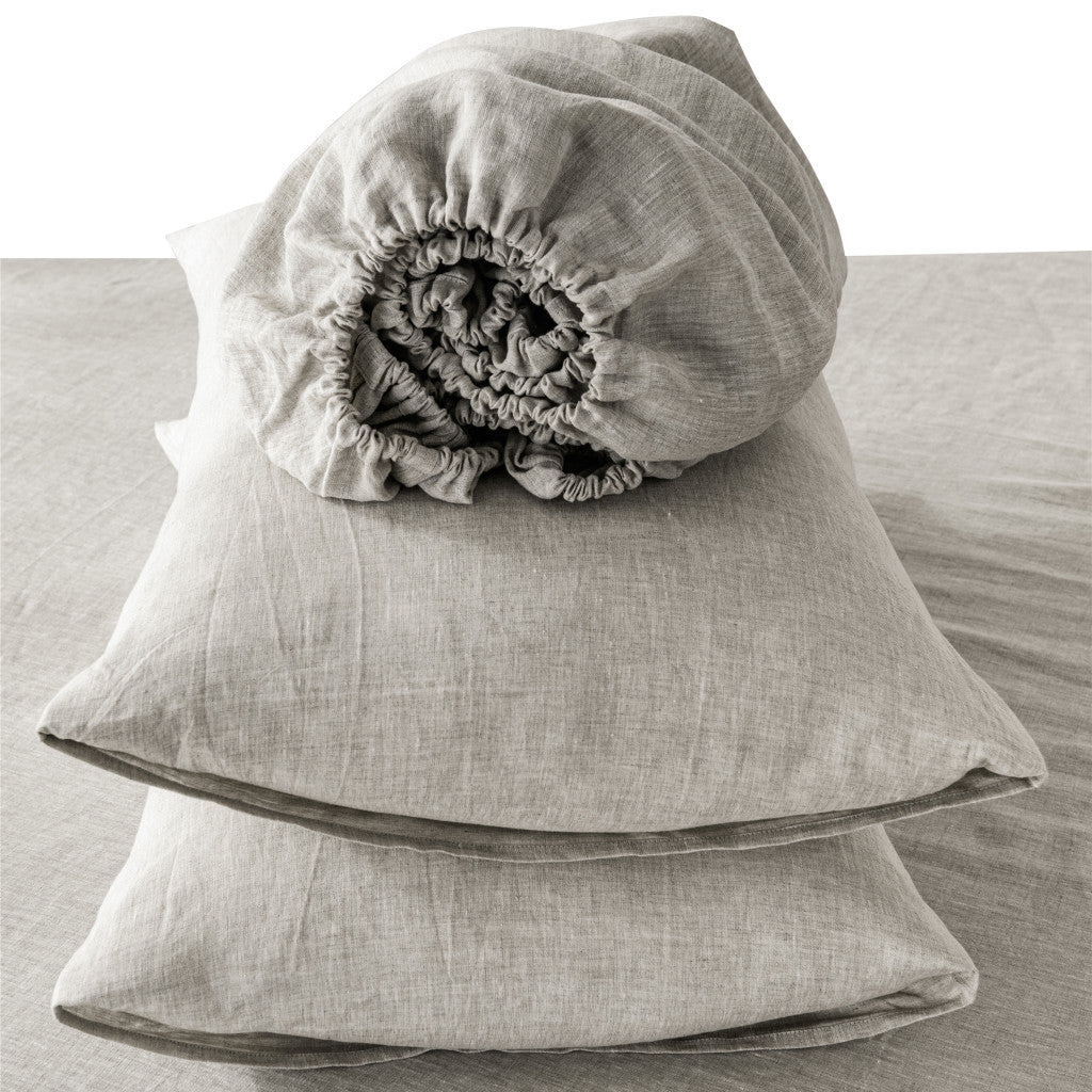 gray linen king sheet set, light gray linen king sheet, linen king sheet set, gray linen king sheet, king sheet set