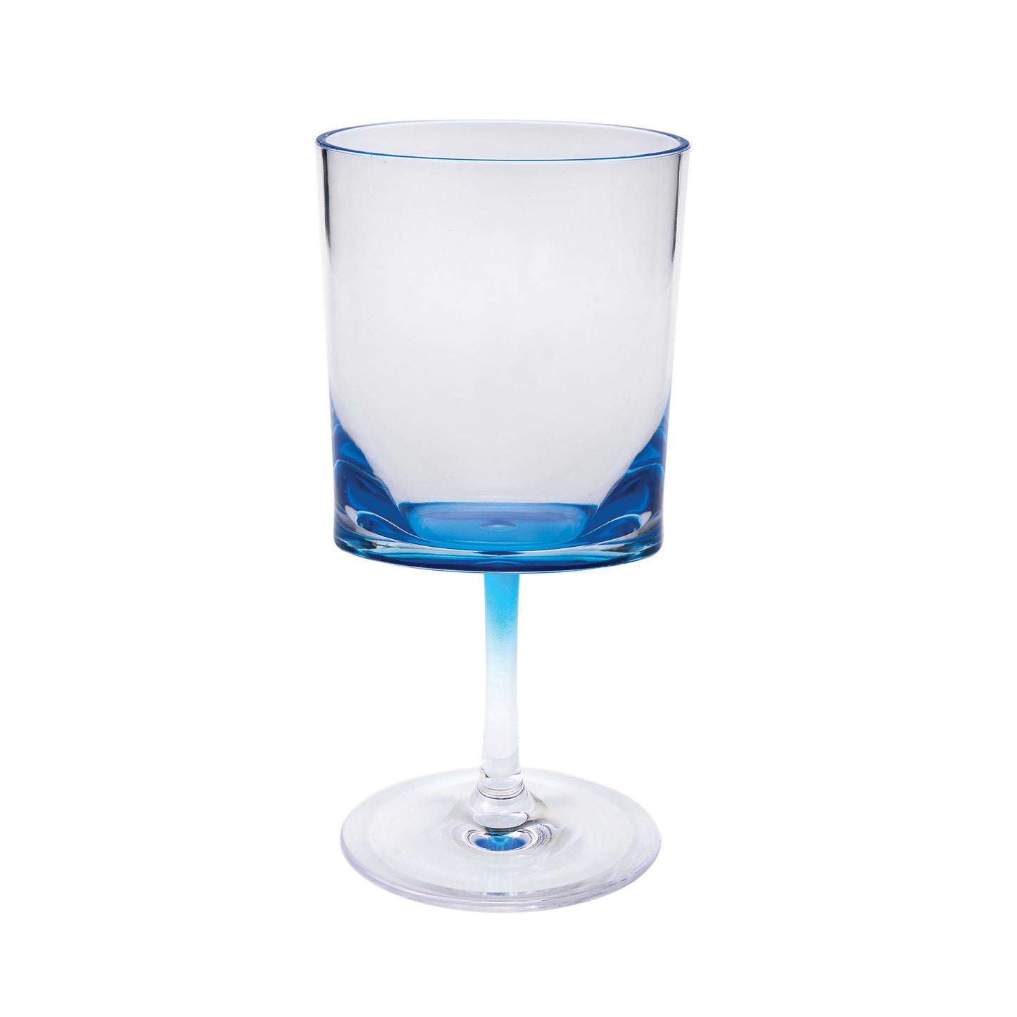 OCEAN SET OF FOUR BLUE ACRYLIC GLASSES