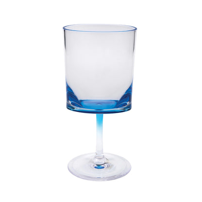 OCEAN SET OF FOUR BLUE ACRYLIC GLASSES