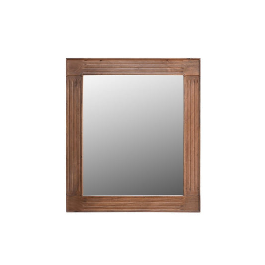 LAUREL 46" BROWN DRESSER SOLID WOOD MIRROR