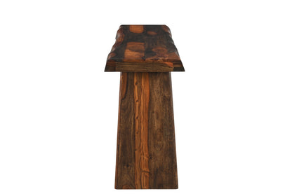 LAUREL 60" DARK BROWN SOLID WOOD FRAME CONSOLE TABLE