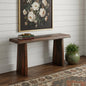LAUREL 60" DARK BROWN SOLID WOOD FRAME CONSOLE TABLE
