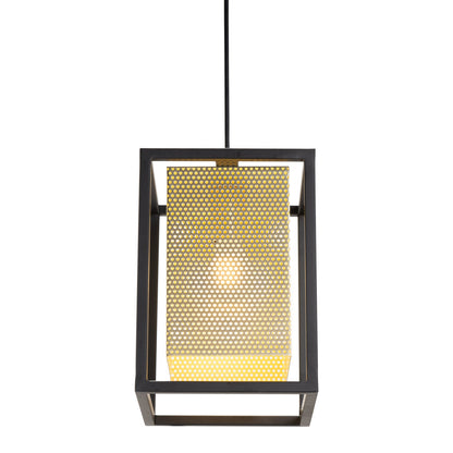 MANHATTAN GOLD AND BLACK METAL CEILING LIGHT