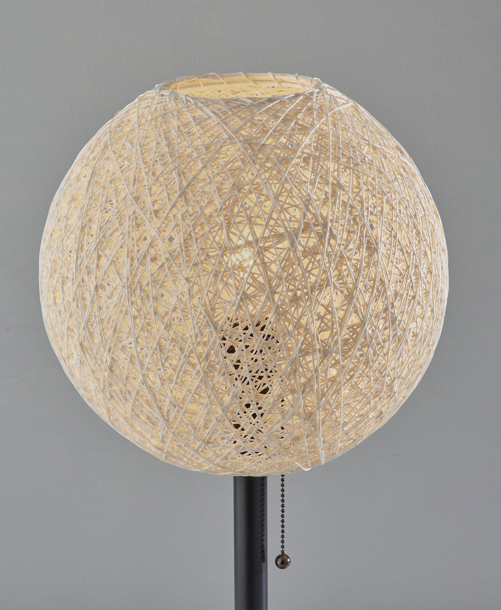 MALIBU 24" ANTIQUED BRONZE METAL CANDLESTICK TABLE LAMP WITH OFF WHITE GLOBE SHADE - Varnish & Vibe