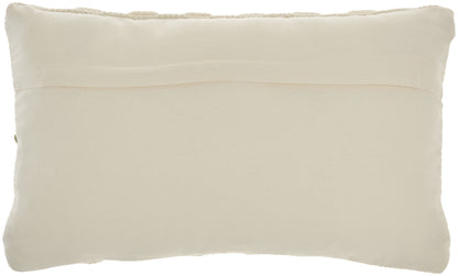 REDONDO SAGE AND IVORY STRIPED THROW PILLOW