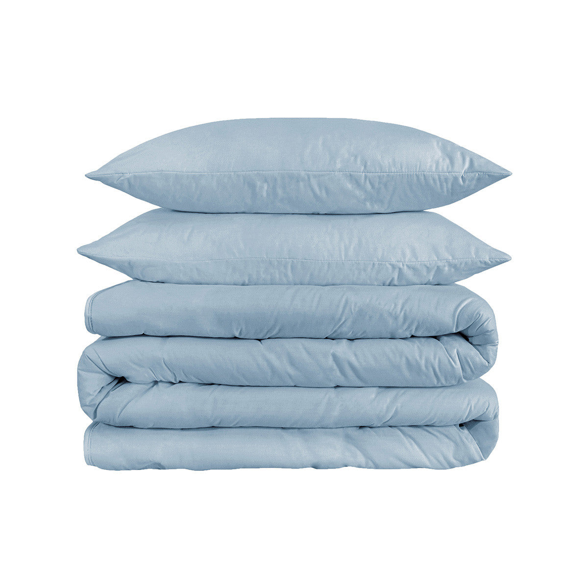 1200 THREAD KING DUVET COVER SET LIGHT BLUE - Varnish & Vibe