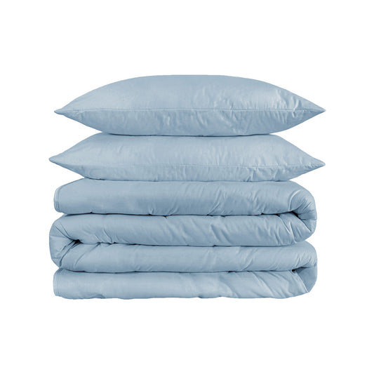 1200 THREAD KING DUVET COVER SET LIGHT BLUE - Varnish & Vibe