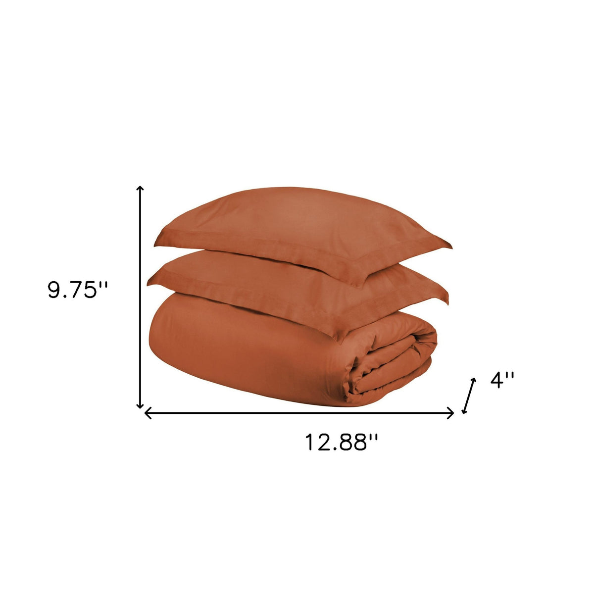 LAUREL EMBER KING COTTON WASHABLE DUVET COVER SET
