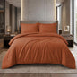 LAUREL EMBER KING COTTON WASHABLE DUVET COVER SET
