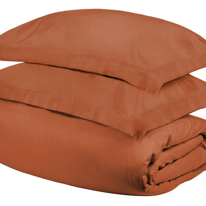 LAUREL EMBER KING COTTON WASHABLE DUVET COVER SET