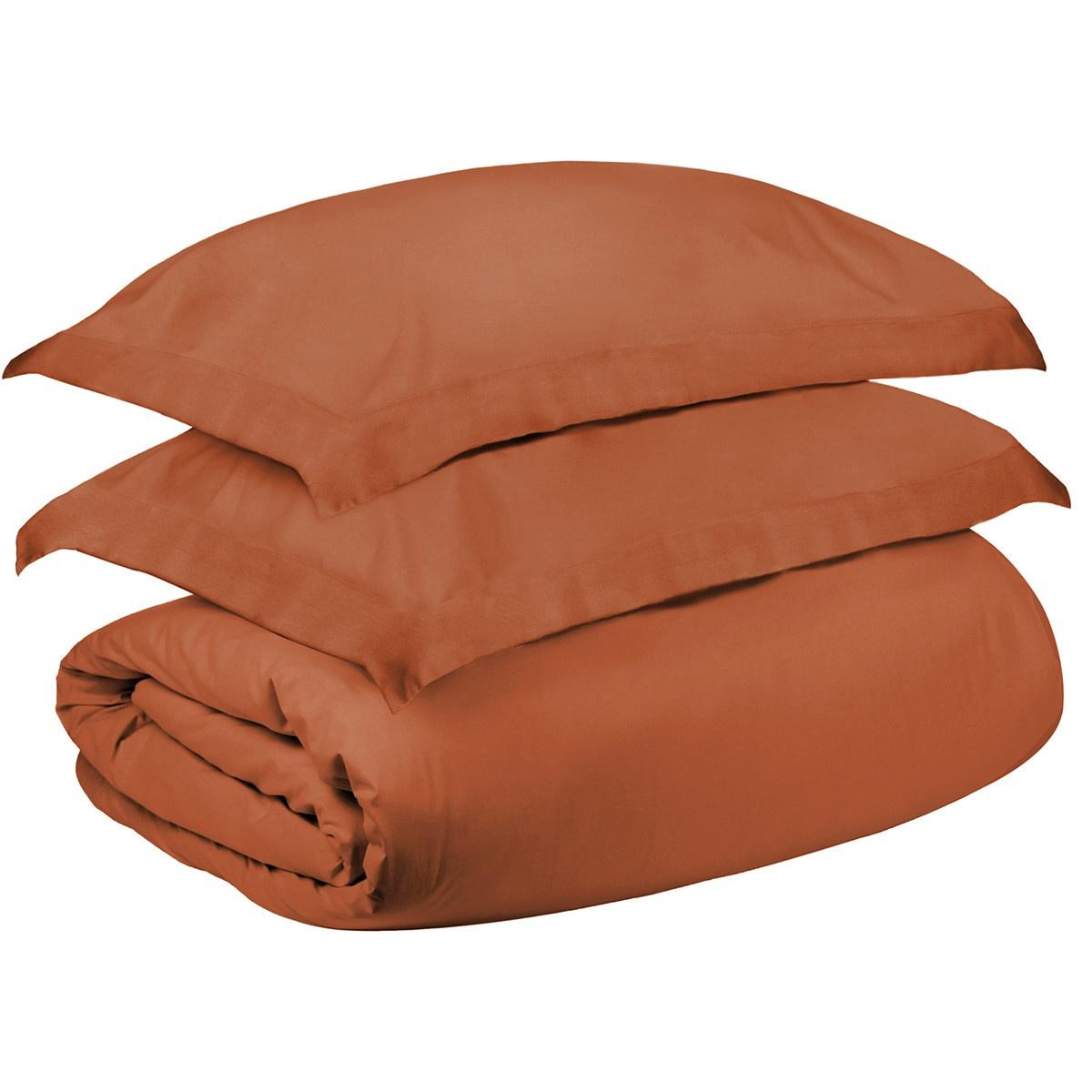 LAUREL EMBER KING COTTON WASHABLE DUVET COVER SET