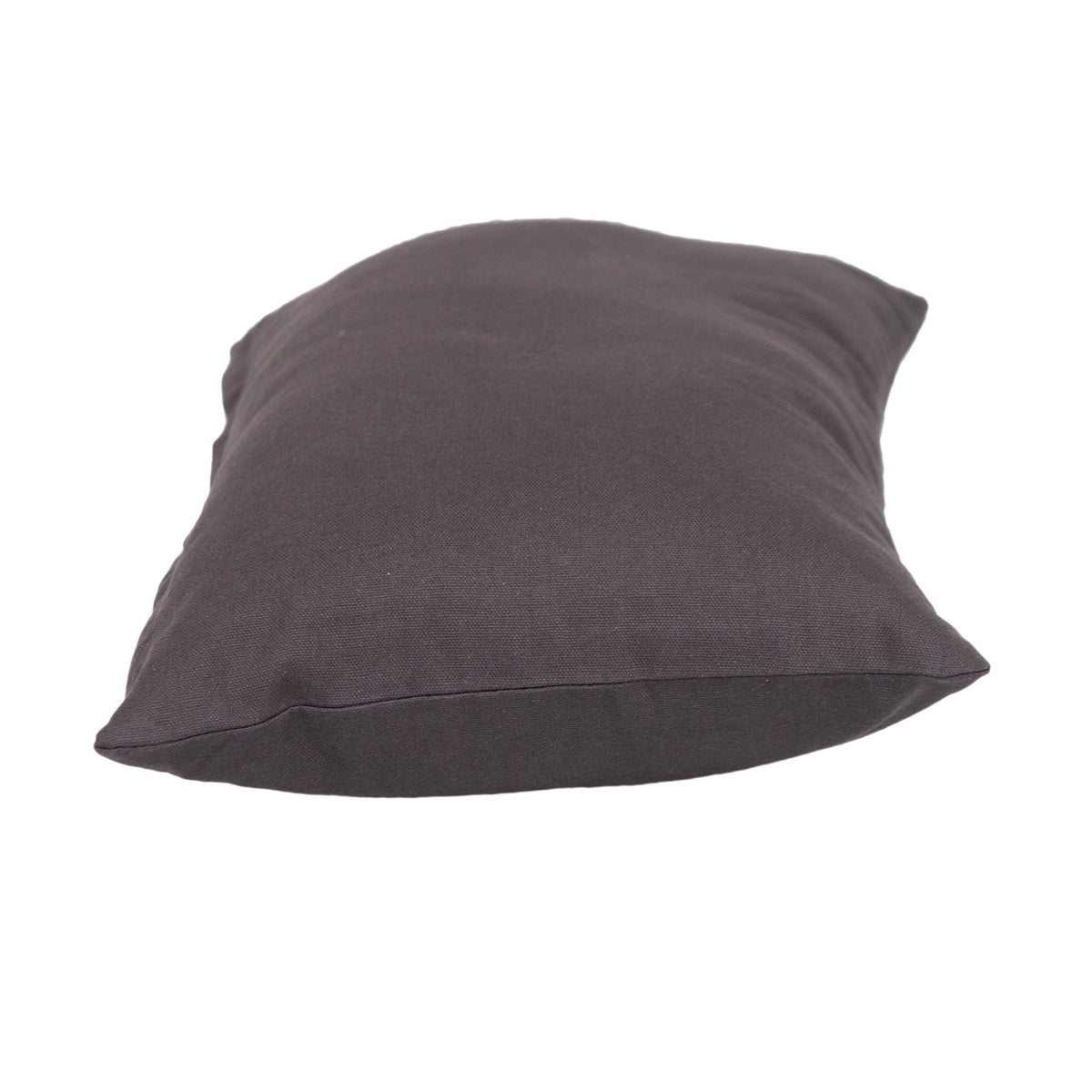LAUREL 12" X 18" GRAY COTTON THROW PILLOW