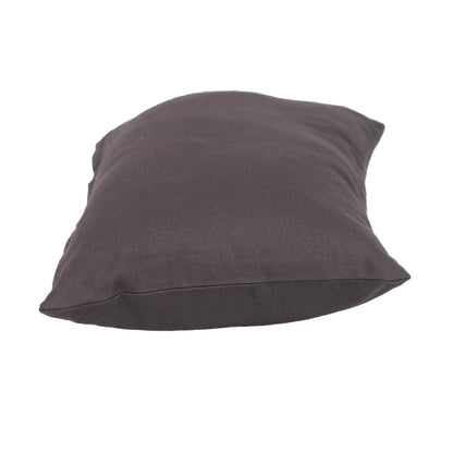 LAUREL 12" X 18" GRAY COTTON THROW PILLOW
