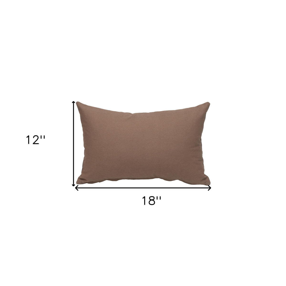 LAUREL 12" X 18" BROWN COTTON THROW PILLOW