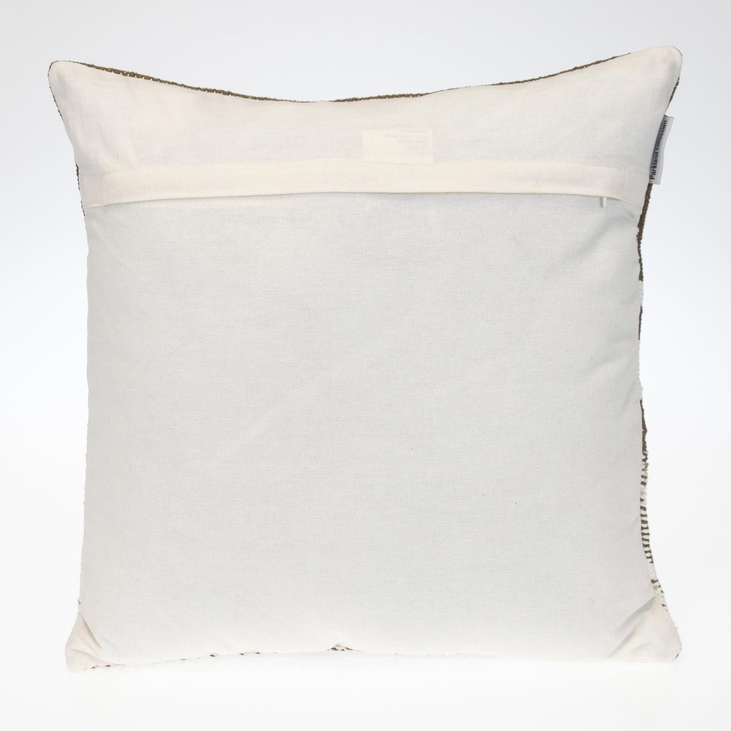 PALISADES 18" BROWN AND WHITE COTTON STRIPED THROW PILLOW - Varnish & Vibe