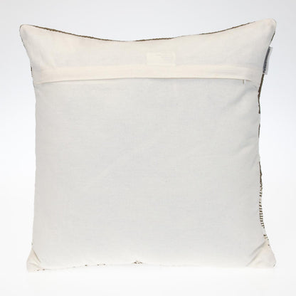 PALISADES 18" BROWN AND WHITE COTTON STRIPED THROW PILLOW - Varnish & Vibe