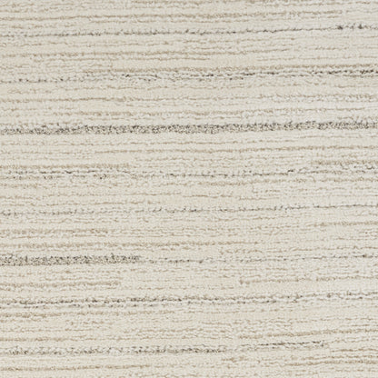 8' X 10' GRAY AND IVORY ABSTRACT AREA RUG