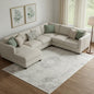 MALIBU 8' X 10' GRAY MEDALLION WASHABLE NON SKID AREA RUG - Varnish & Vibe