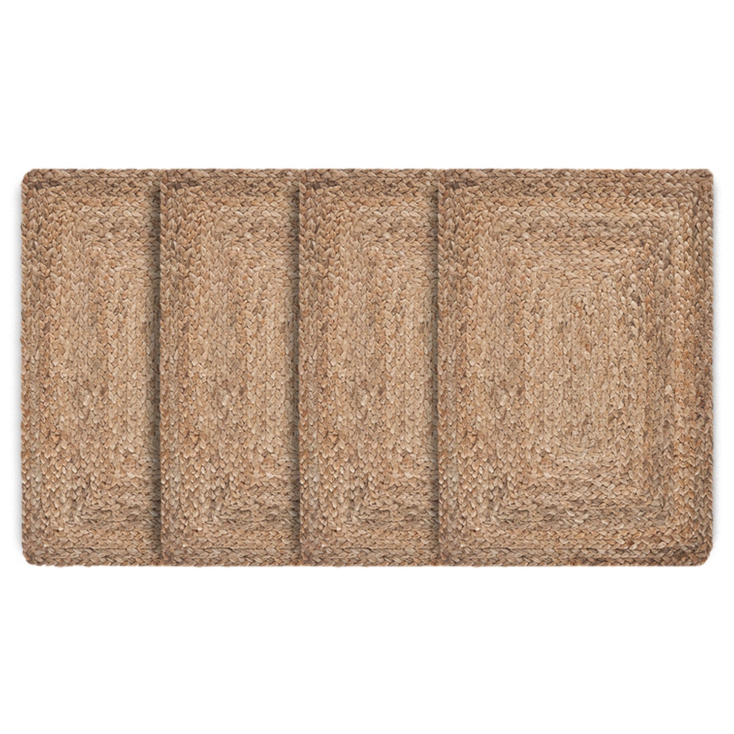 19" SET OF FOUR NATURAL JUTE PLACEMATS - Varnish & Vibe