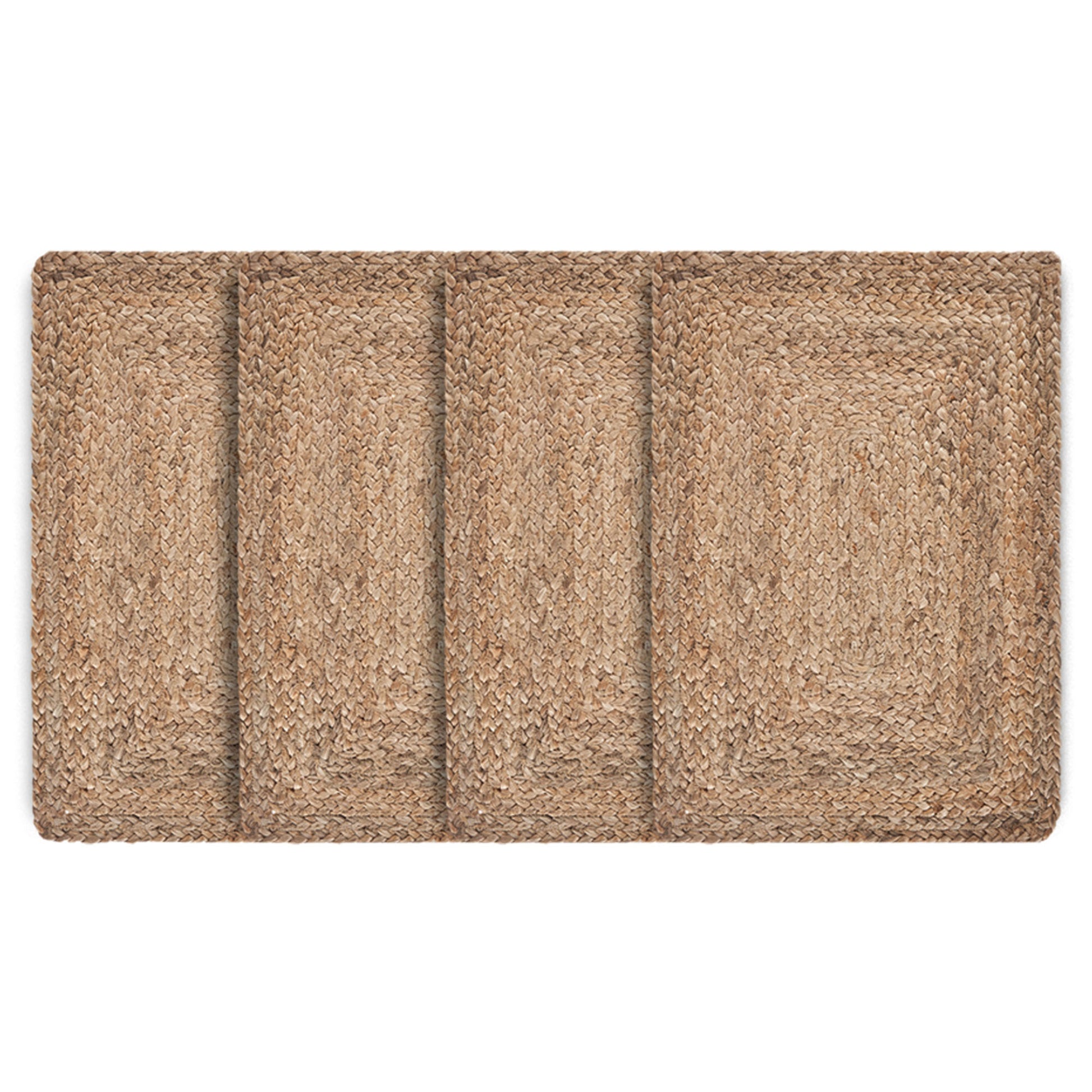 19" SET OF FOUR NATURAL JUTE PLACEMATS - Varnish & Vibe