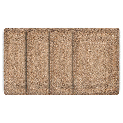 19" SET OF FOUR NATURAL JUTE PLACEMATS - Varnish & Vibe