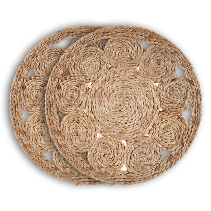 REDONDO SET OF TWO JUTE ROUND PLACEMATS