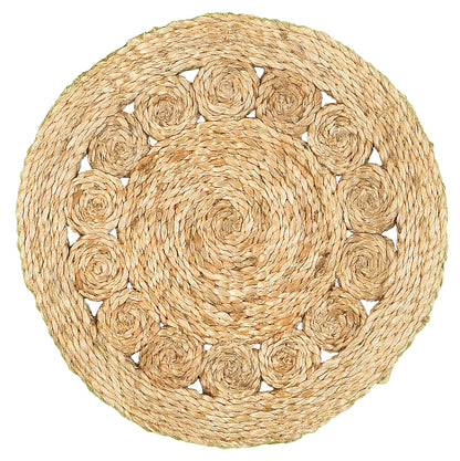 REDONDO SET OF TWO JUTE ROUND PLACEMATS