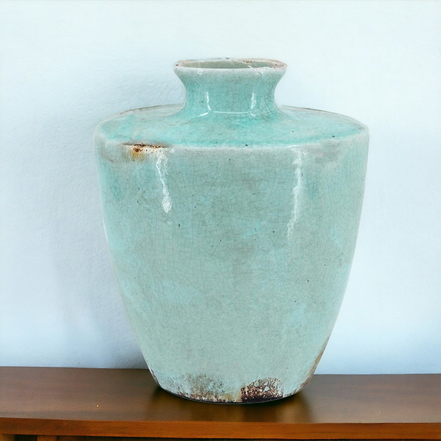 REDONDO AQUA TERRACOTTA VASE