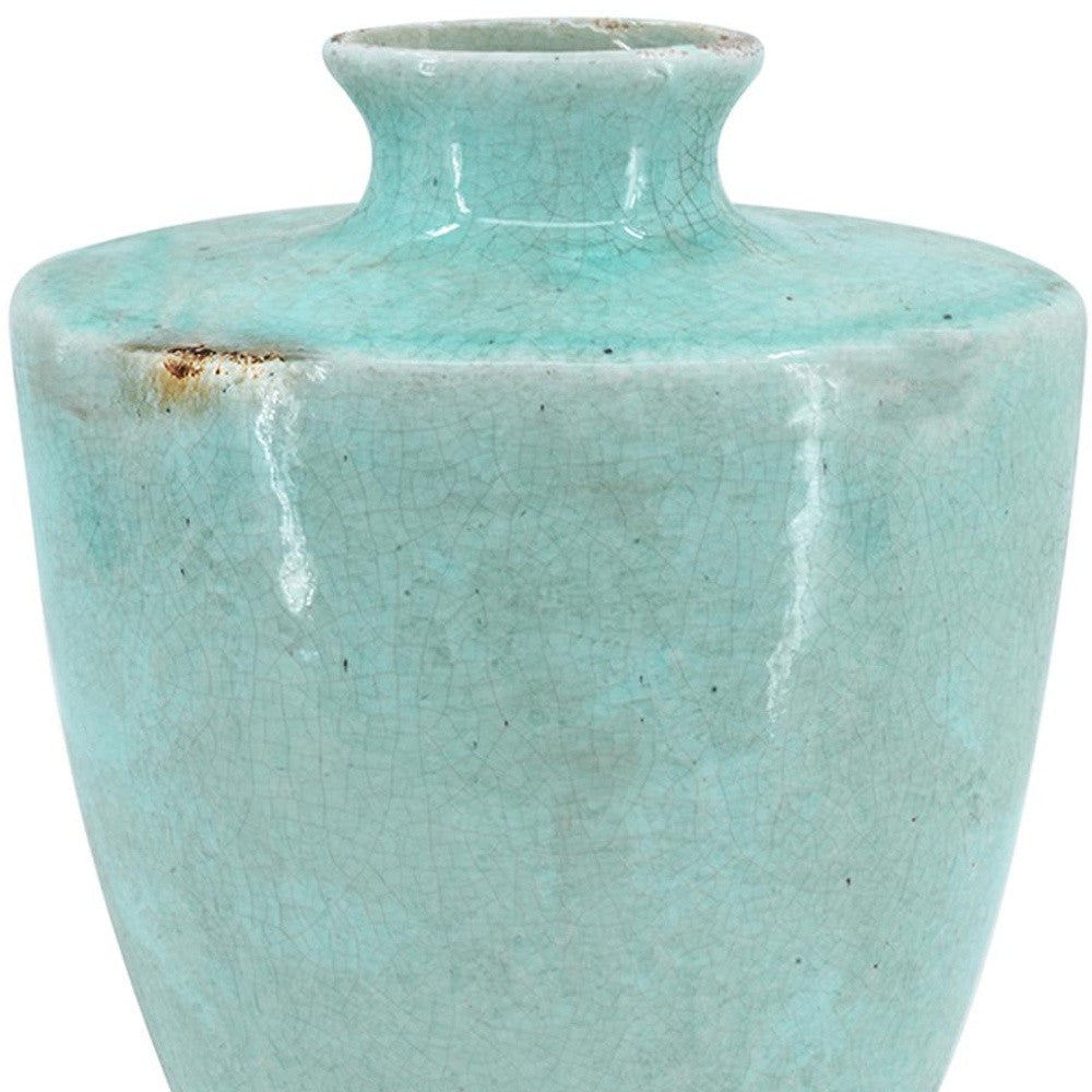REDONDO AQUA TERRACOTTA VASE